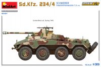 Sd.Kfz. 234/4 Schwerer Panzerspähwagen with 7,5cm gun - with full interior - 1/35