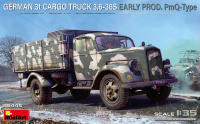 German 3t Cargo Truck - 3,6-36S - Early Production - PmQ-Type - 1/35