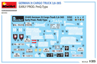 Deutscher 3t LKW 3,6-36S frühe Produktion - PmQ Typ - 1:35