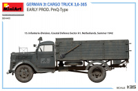 Deutscher 3t LKW 3,6-36S frühe Produktion - PmQ Typ - 1:35