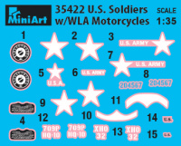 US Soldiers with WLA Motorcycles - 1/35