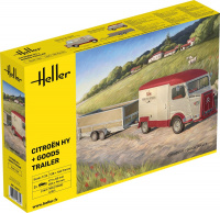 Citroen HY + PKW Anhänger / Goods Trailer - 1:24