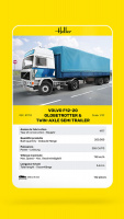 Volvo F12-20 Globetrotter & Twin-Axle Semi trailer - 1/32