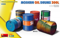 Moderne Ölfässer 200L / Modern Oil Drums 200L - 1:24