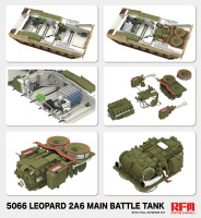 Leopard 2A6 with full Interior - German Main Battle Tank - 1/35