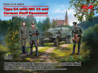 Mercedes Benz G4 with MG34 and German Staff Personnel - 1/24