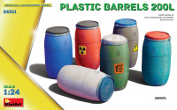 Plastic Barrels - 200L - 1/24