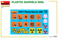 Plastic Barrels - 200L - 1/24