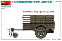 K-52 Trailer with Power Unit PE-95 / K-52 Anhänger mit Aggregat PE-95 - 1:35