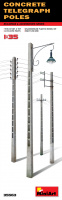 Concrete Telegraph Poles - 1/35