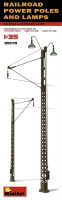 Railroad Power Poles & Lamps - 1/35