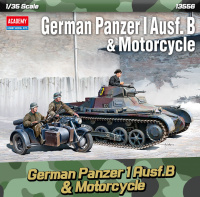 Panzer I Ausf. B & Motorrad mit Beiwagen - 1:35