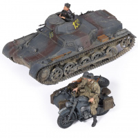 Panzer I Ausf. B & Motorrad mit Beiwagen - 1:35