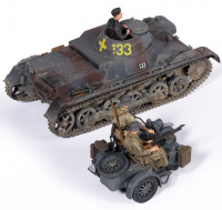 Panzer I Ausf. B & Motorrad mit Beiwagen - 1:35