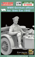 German Officer for R75 Motorcycle Side Car - Figure - 1/16