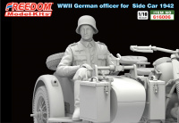 Deutscher Offizier - WWII - R75 Motorrad Beifahrer - Figur - 1:16