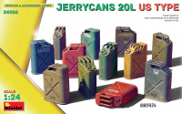 Jerrycans 20L - US Type - 1/24