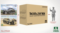 Sd.Kfz. 250 - Big Box - 2 Bausätze + 1:16 Erwin Rommel Figur - 1:35