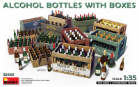 Alkoholflaschen mit Kisten / Alcohol Bottles with Boxes - 1:35