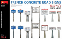 French Concrete Road Signs 1930 - 1940's - North and East - 1/35