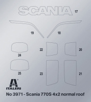 Scania S770 4x2 Normal Roof - Grey Cab - 1:24