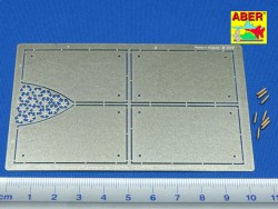 Photo Etched Armour for grilles - King Tiger 1:16 (ABER)