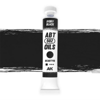 Abteilung 502 110 - Schwarz (Ivory Black) - Ölfarbe - 20ml