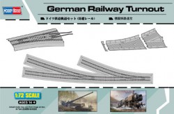 Deutsches Bahngleis - Weiche / Weichen - 59cm - 1:72