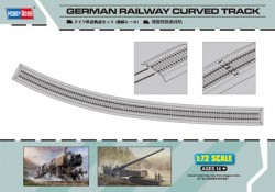 Deutsches Bahngleis - Kurve - 110cm - 1:72