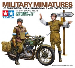 Britisches BSA M20 Motorrad mit Military Police Set - 1:35