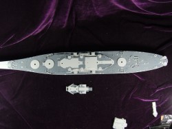 Holzdeck Blau für 1:350 USS Missouri BB-63 - Tamiya 78018 - 1:350