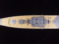 Holzdeck für 1:350 IJN Musashi - Tamiya 78016