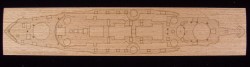 Wooden Deck for 1/350 Russian Battleship Knyaz Suvorov - Zvezda 9026 - 1/350