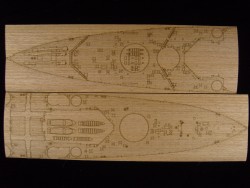 Wooden Deck for 1/350 HMS Prince of Wales - Tamiya 78011