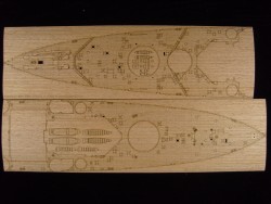 Wooden Deck for 1/350 HMS King George V - Tamiya 78010 - 1/350