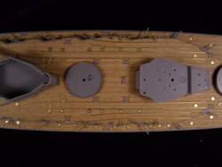 Wooden Deck with PE for 1/350 SMS Koenig - ICM S.001 - 1/350