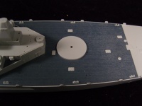 Wooden Deck (Blue) for 1/350 USS Alabama BB-60 - Trumpeter 05307 - 1/350