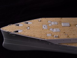 Wooden Deck for 1/350 HMS Dreadnought 1907 - Trumpeter 05328 - 1/350