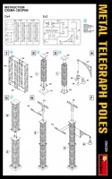 Metal Telegraph Poles - 1/35