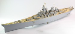 Detail Set (Holzdeck Teak) für 1:200 USS Iowa BB-61 - Trumpeter 03706 - 1:200