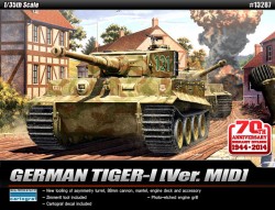 German Tiger I - Mid Version - 70th Anniversary Edition Normandy Invasion - 1/35