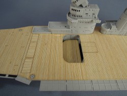 Holzdeck für 1:350 USS Lexington CV-2 - Trumpeter 05608 - 1:350