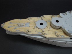 Holzdeck für 1:350 USS New York BB-34 - Trumpeter 05339 - 1:350