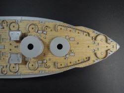 Holzdeck für 1:350 USS New York BB-34 - Trumpeter 05339 - 1:350